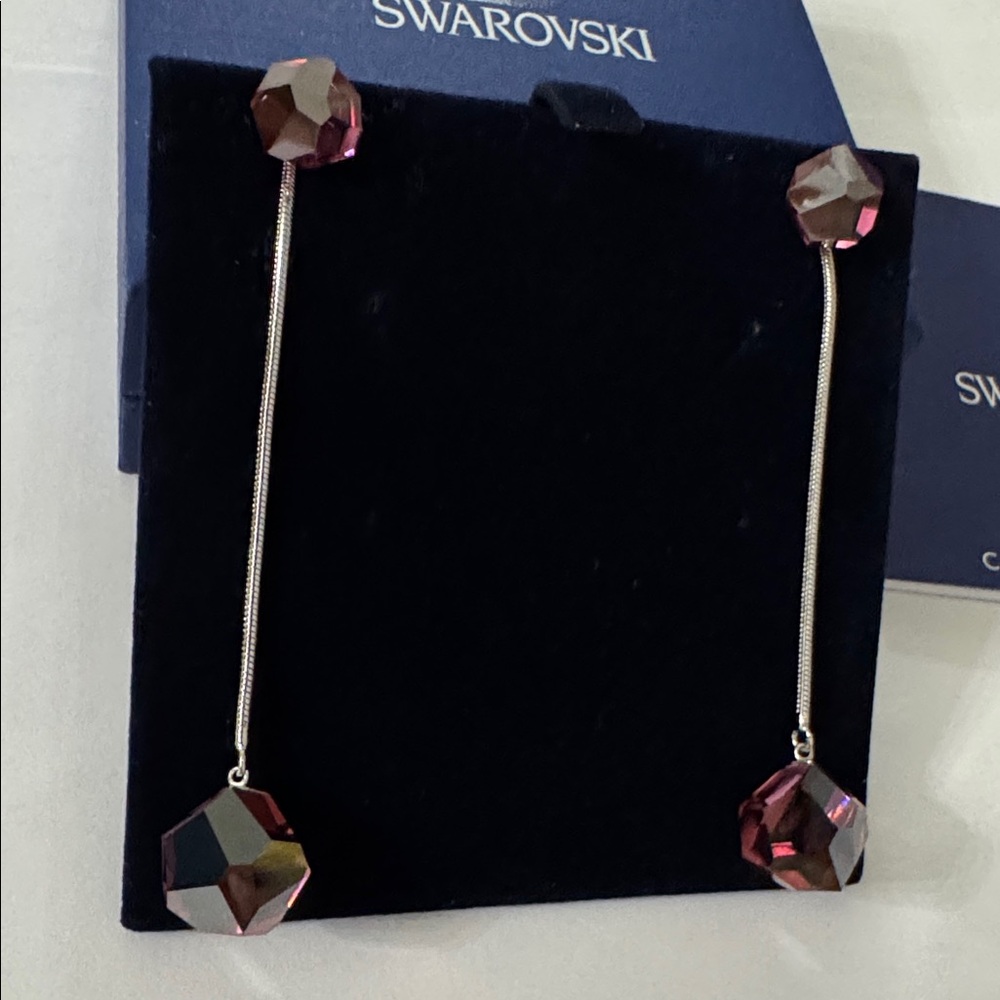 New Authentic Swarovski Meteorite Dangle Drop Earrings.
